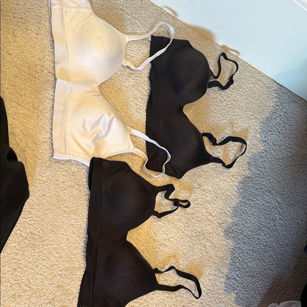 Elegant Women's/Girls Black and White Bras Bundle(Ships from OR)